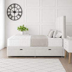 3 Panel Ottoman Storage Divan Bed With Headboard - Barclay Beds