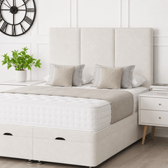 3 Panel Ottoman Storage Divan Bed With Headboard - Barclay Beds