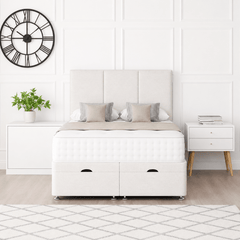 3 Panel Ottoman Storage Divan Bed With Headboard - Barclay Beds