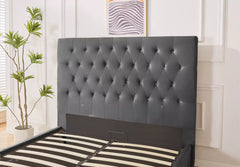 Rio Upholstered Plush Velvet Ottoman Bed With Gas Lift Storage