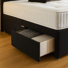 Crown Divan Bed Set with Drawer and Mattress Options