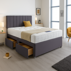 Florent Divan Bed Set with Drawer and Mattress Options