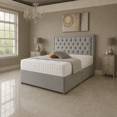 Aqua Divan Bed Set with Drawer and Mattress Options - Barclay Beds