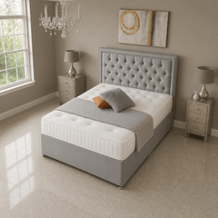 Aqua Divan Bed Set with Drawer and Mattress Options - Barclay Beds