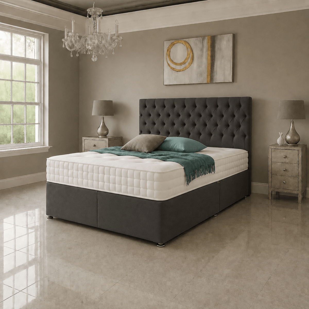 Barclay Chester Divan bed Set with Drawer and Mattress Options - Barclay Beds