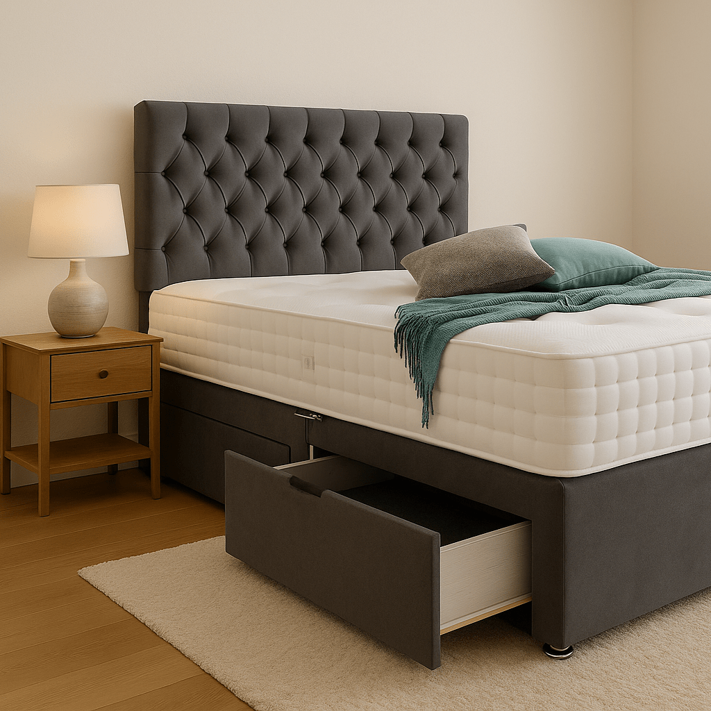 Barclay Chester Divan bed Set with Drawer and Mattress Options - Barclay Beds