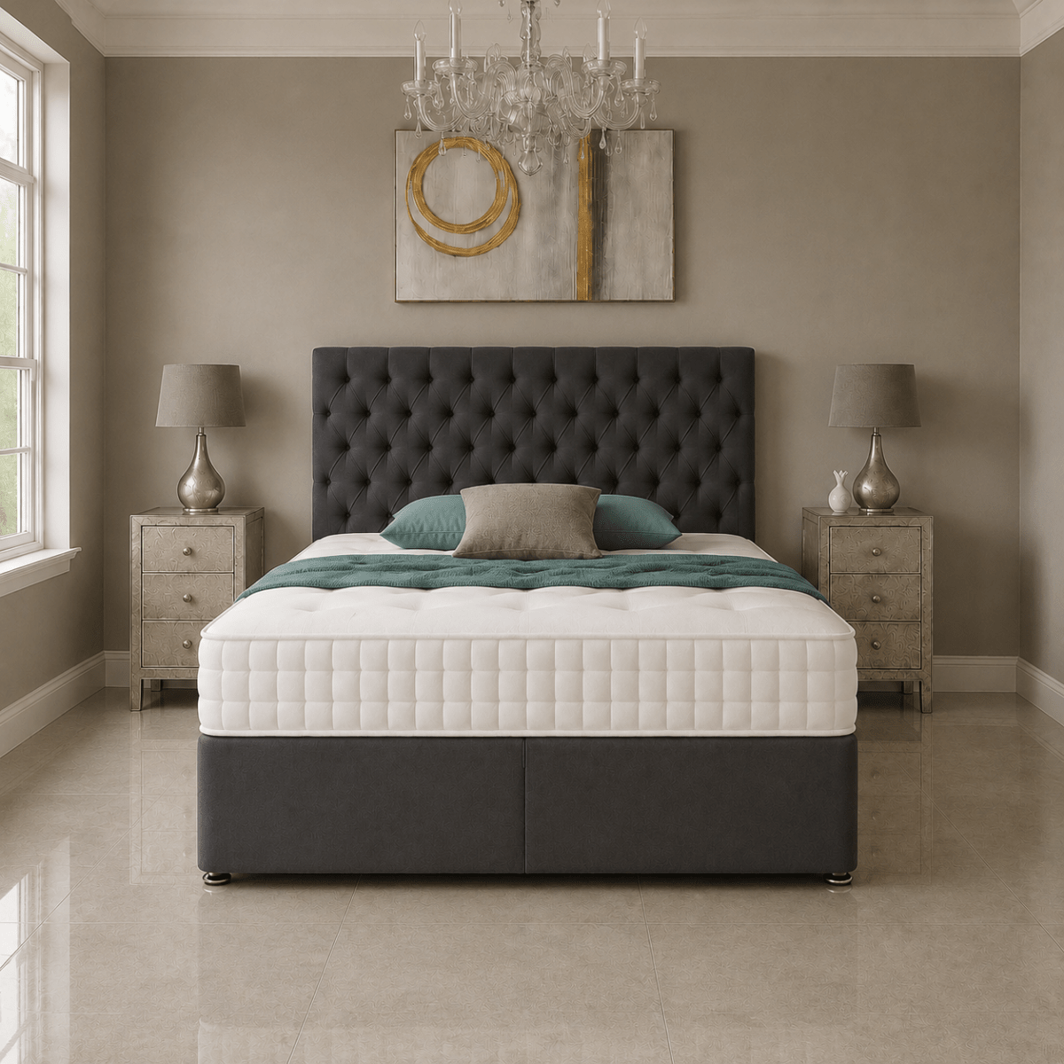 Barclay Chester Divan bed Set with Drawer and Mattress Options - Barclay Beds