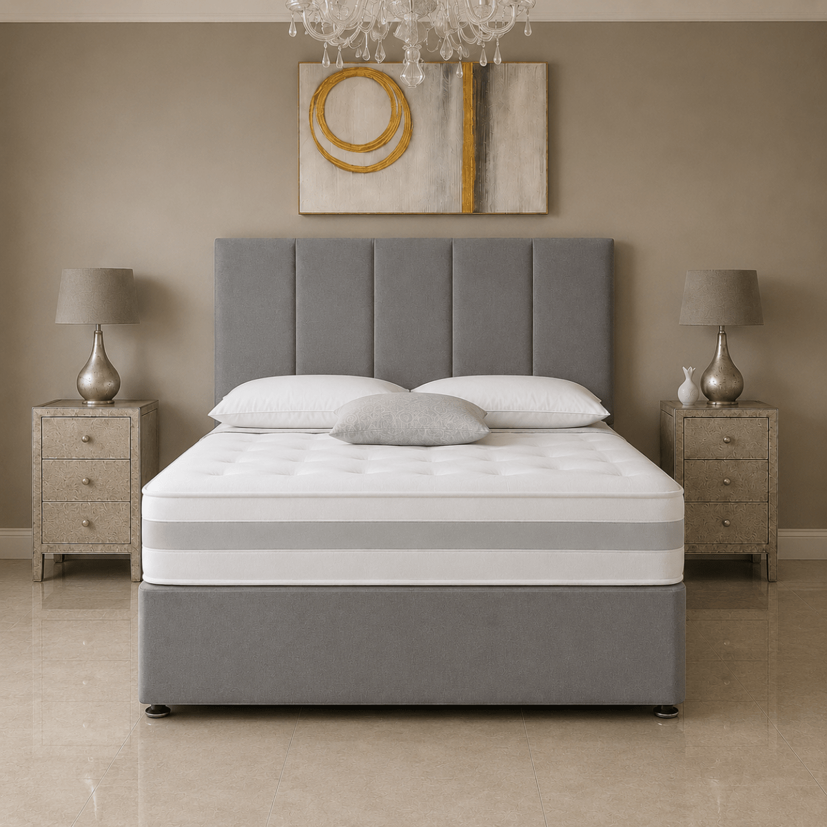 Cannon Divan Bed Set with Drawer and Mattress Options - Barclay Beds