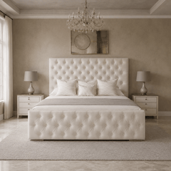Chesterfield Padded Bed Frame - Barclay Beds