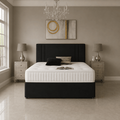 Crown Divan Bed Set with Drawer and Mattress Options - Barclay Beds