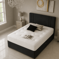Crown Divan Bed Set with Drawer and Mattress Options - Barclay Beds