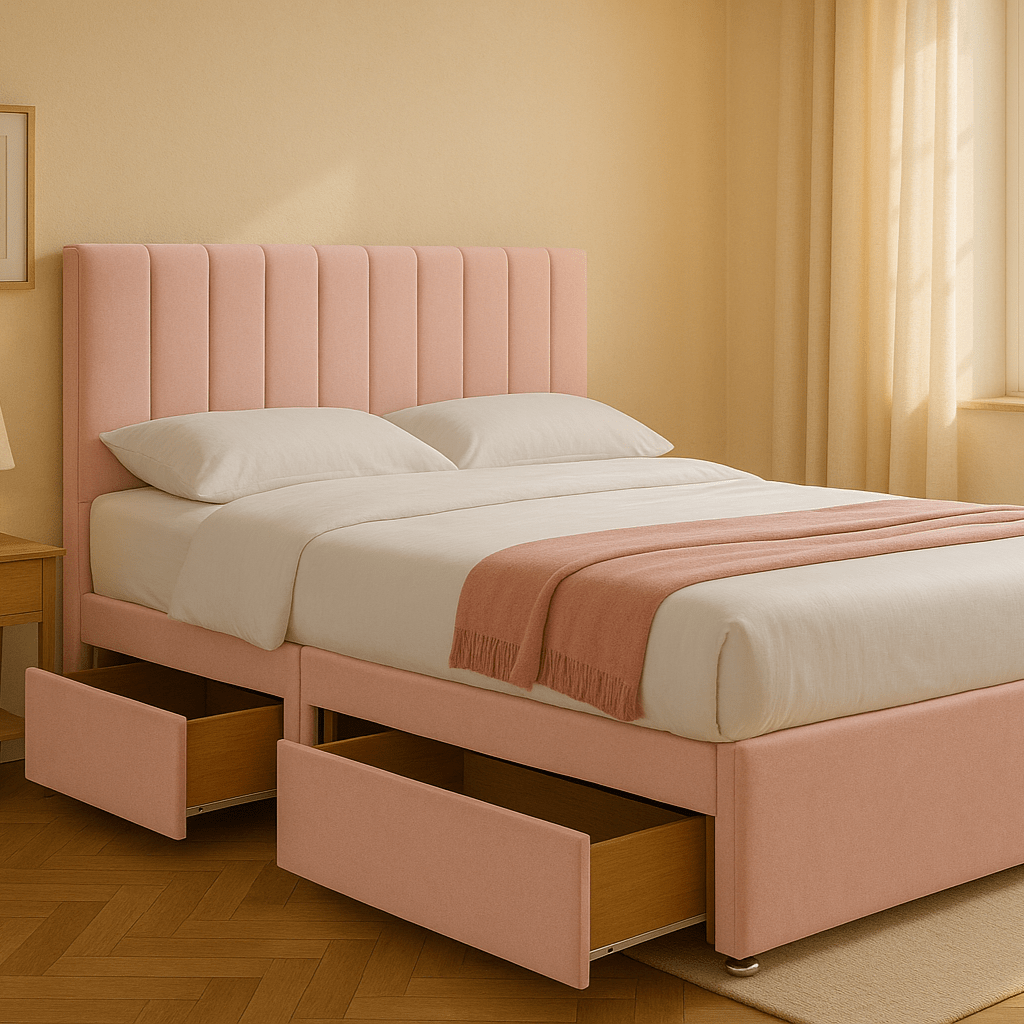 Florent Divan Bed Set with Drawer and Mattress Options - Barclay Beds
