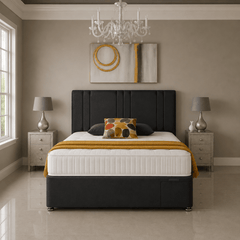 Lotus Divan Bed Set with Drawer and Mattress Options - Barclay Beds