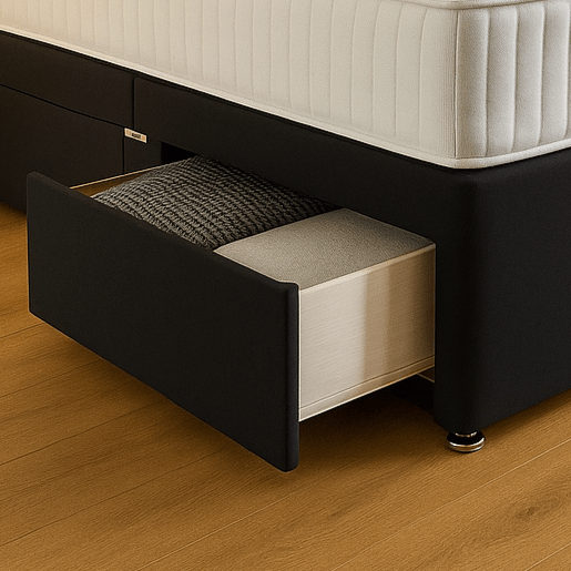Lotus Divan Bed Set with Drawer and Mattress Options - Barclay Beds