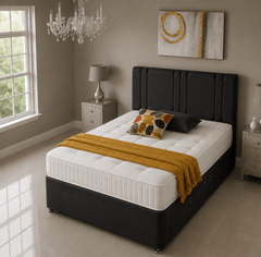 Lotus Divan Bed Set with Drawer and Mattress Options - Barclay Beds