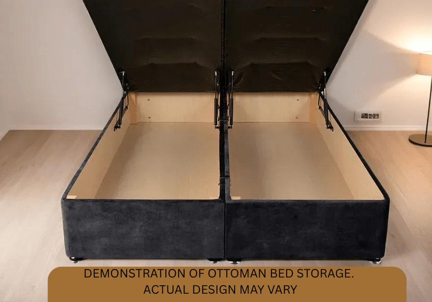 Milano Ottoman Divan Bed with Headboard - Barclay Beds