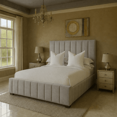 Panel Padded Bed Frame - Barclay Beds