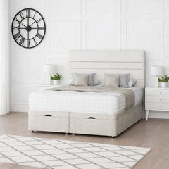 Paris Ottoman Storage Divan Bed With Headboard - Barclay Beds