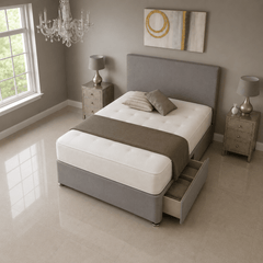 Planktic Divan Bed Set with Drawer and Mattress Options - Barclay Beds
