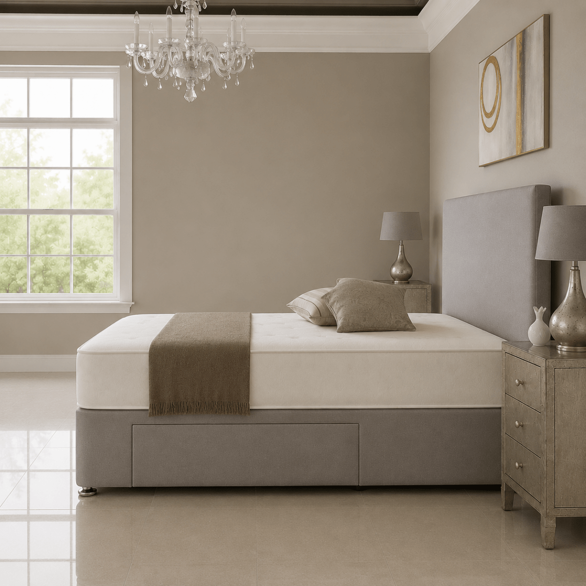 Planktic Divan Bed Set with Drawer and Mattress Options - Barclay Beds