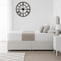 Porto Ottoman Storage Divan Bed With Headboard - Barclay Beds