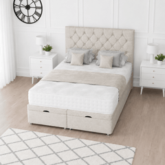 Princess Ottoman Storage Divan Bed With Headboard - Barclay Beds