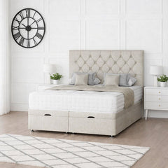 Princess Ottoman Storage Divan Bed With Headboard - Barclay Beds