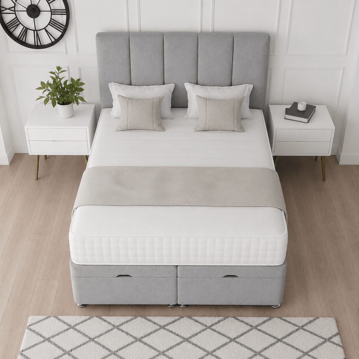 The Paneled Ottoman Divan Bed - Barclay Beds