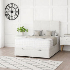 3 Panel Ottoman Storage Divan Bed With Headboard