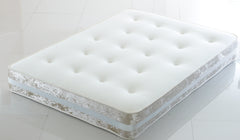 Glamour Crushed Velvet Open Coil Memory Sprung Economy Mattress