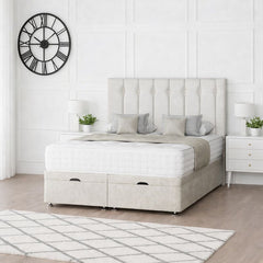 Florence Ottoman Storage Divan Bed With Headboard