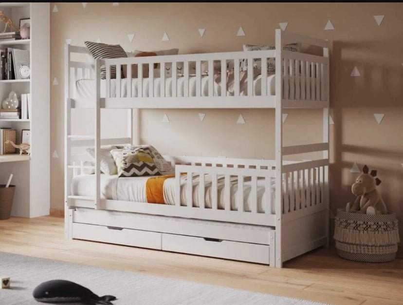 Alesund Wooden Bunk Bed with Trundle and Drawers - Barclay Beds