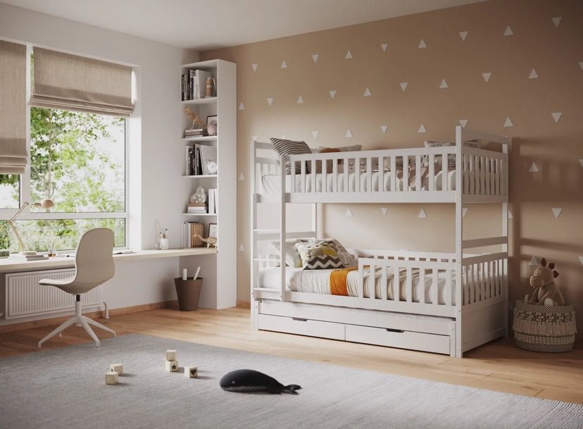 Alesund Wooden Bunk Bed with Trundle and Drawers - Barclay Beds
