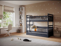 Alesund Wooden Bunk Bed with Trundle and Drawers - Barclay Beds