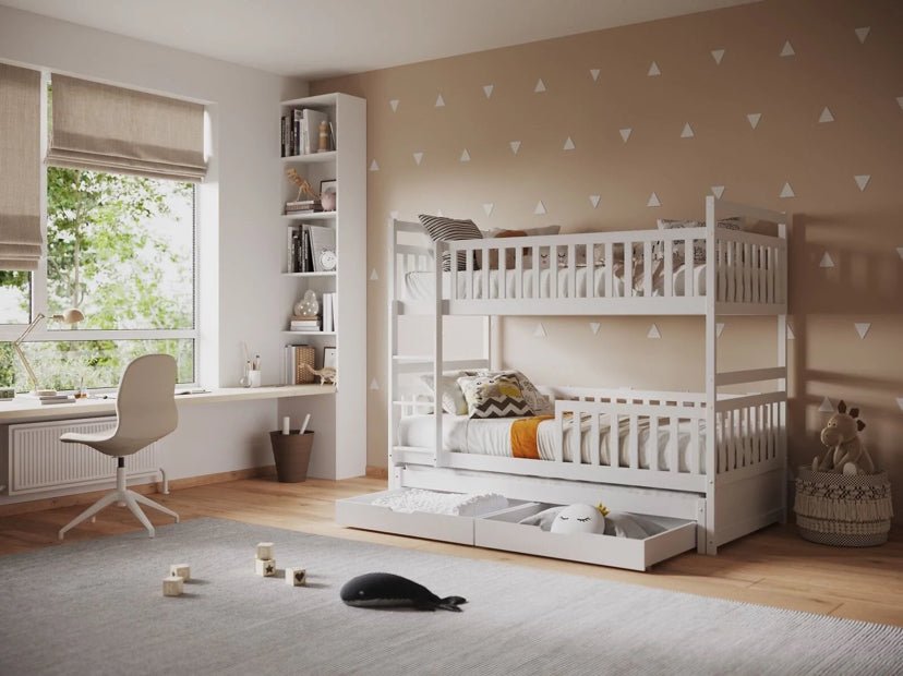 Alesund Wooden Bunk Bed with Trundle and Drawers - Barclay Beds