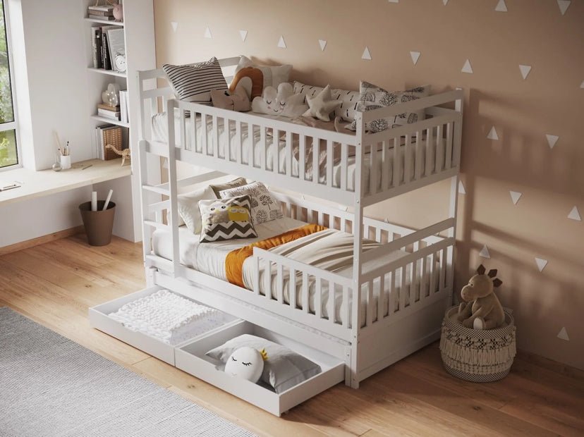 Alesund Wooden Bunk Bed with Trundle and Drawers - Barclay Beds