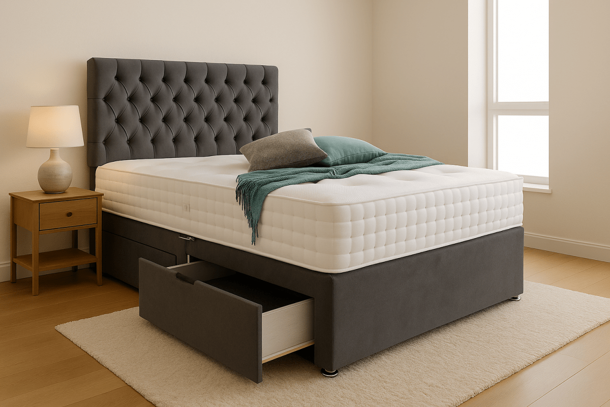 Barclay Chester Divan bed Set with Drawer and Mattress Options - Barclay Beds