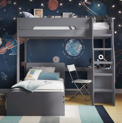 Drammen Shaped Bunk Bed with Desk - Barclay Beds