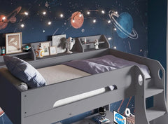 Drammen Shaped Bunk Bed with Desk - Barclay Beds