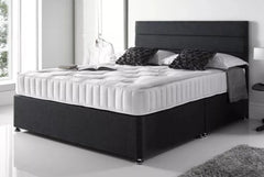 Twin Paneled Divan Bed Set with Drawer and Mattress Options