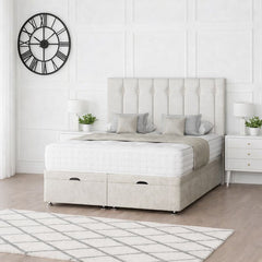 Florence Ottoman Storage Divan Bed With Headboard - Barclay Beds