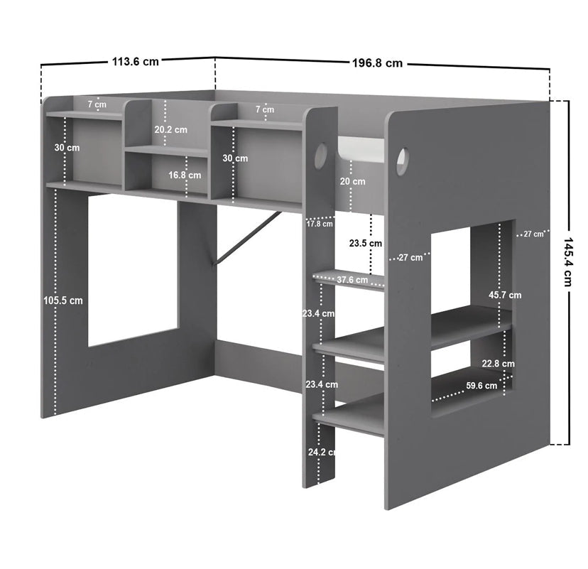 Helsinki Shaped Bunk Bed - Barclay Beds