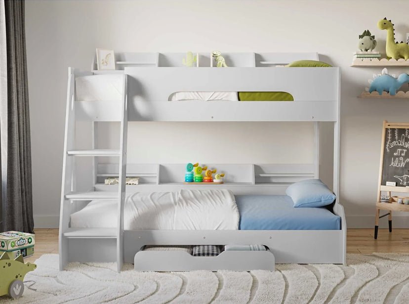 Karlstad Triple Bunk Bed with Storage - Barclay Beds