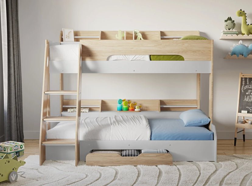 Karlstad Triple Bunk Bed with Storage - Barclay Beds