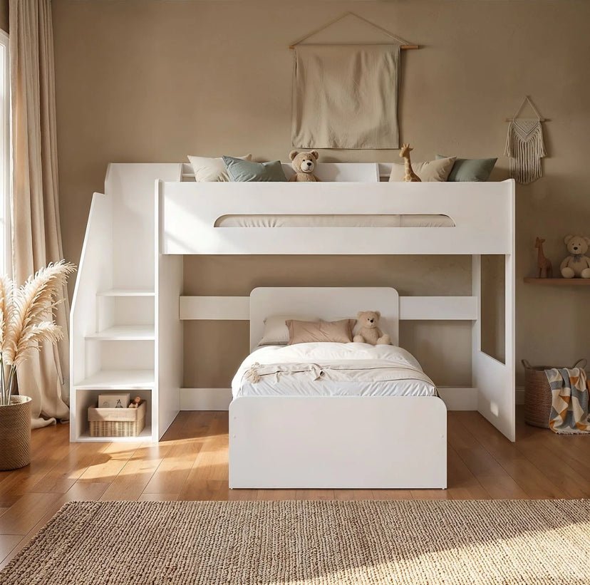 Kuopio Staircase Shaped Bunk Bed - Barclay Beds