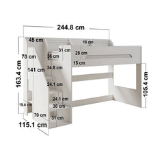 Kuopio Staircase Shaped Bunk Bed - Barclay Beds