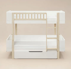 Larvik Scandinavian Pine Bunk Bed with Storage - Barclay Beds