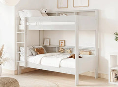 Lund Solid Wood Bunk Bed with Shelves - Barclay Beds