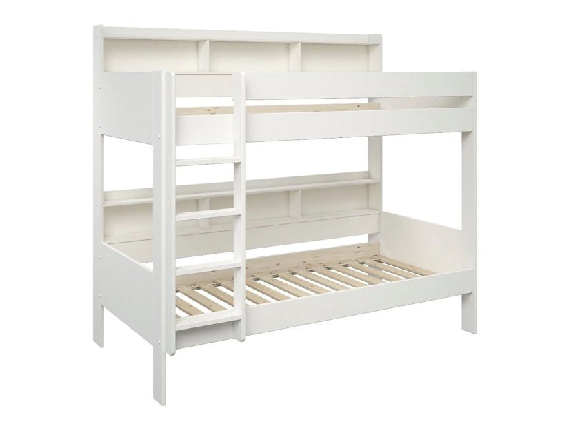 Lund Solid Wood Bunk Bed with Shelves - Barclay Beds