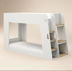 Narvik Bunk Bed in White and Oak - Barclay Beds